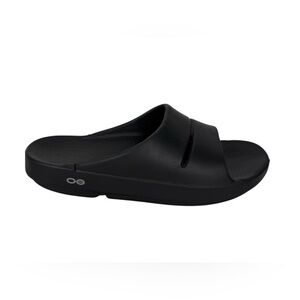 OOFOS OOahh Slides Womens US 9 Mens US 7 Recovery Footwear Sandals Black
